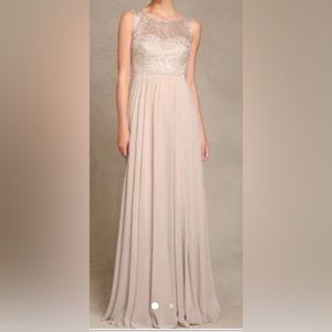 Jenny Yoo formal dress. Elegant. Size 8. Color is sandstone. Tag on.